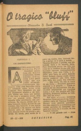 O tragico "Bluff" : [Grande novella]
