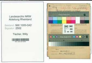 Entnazifizierung Willy Tischer , geb. 15.04.1894 (Anstreicher)