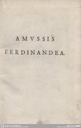 AMUSSIS FERDINANDEA.