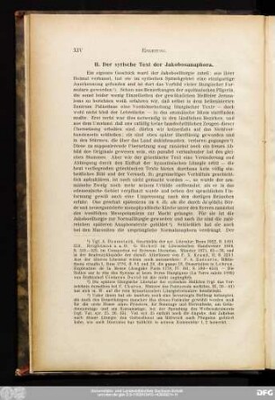 II. Der syrische Text der Jakobosanaphora.