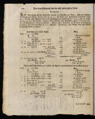 182-191, LXXXXV. - LXXXXV. Calculations-Tafel