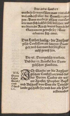 Die 46. Evangelisch warhait.