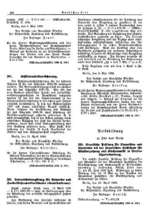 Schülerunfallversicherung : [Erziehung] ; [Für Preußen] ; [Amtliche Erlasse] ; [Amtlicher Teil]