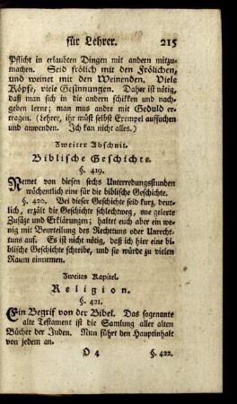 Zweites Kapitel. Religion