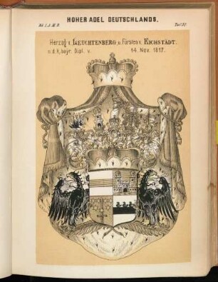 Taf. 38. Herzog v. Leuchtenberg u. Fürsten v. Eichstädt.