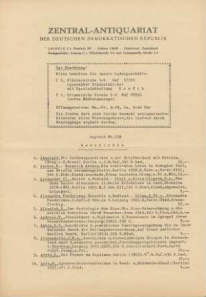 Nr. 539: Geschichte