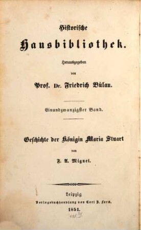 Geschichte der Königin Maria Stuart