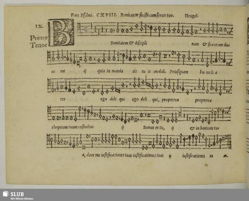 IX. Heugel, Johannes: Bonitatem fecisti