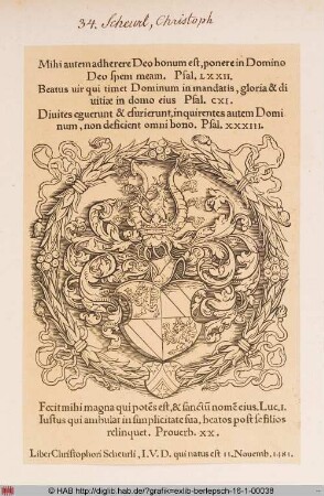Wappen des Christoph Scheurl