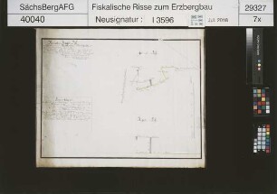 Matthias Fundgrube in St. Michaelis, Verhalten des Thelersberger Stollnortes auf dem Dornstrauch Spatgang gegen West zum Morgen- und Flachen Gang