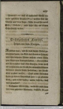 Sechszehntes Kapitel