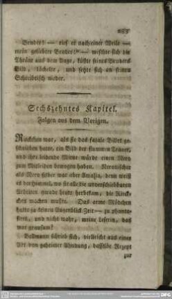 Sechszehntes Kapitel