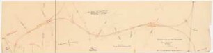 Eisenbahntechnische Planung für Dortmund. Zum Projekt gehörend: Hermann Jansen, Bebauungsplan Dortmund: Linienplan der Eisenbahn 1:2000, rechtes Teilblatt