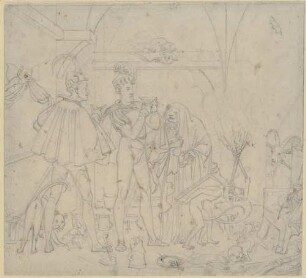 Zu Goethes "Faust": Blatt 7 (9): Hexenküche II (Verjüngungstrank)