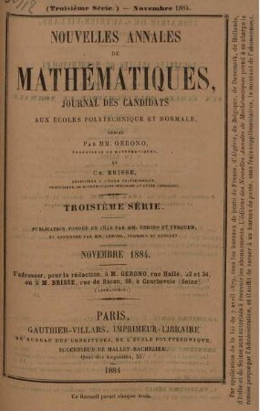 Novembre 1884.