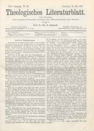 329-331 Luther's Disputationen