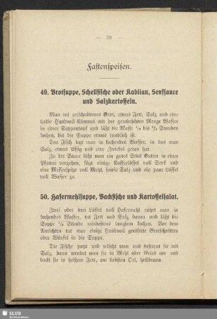 Fastenspeisen