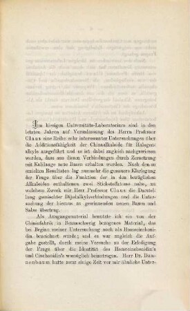 Beiträge zur Kenntniss des Cinchonidin's : Freiburger Inaug.-Diss.