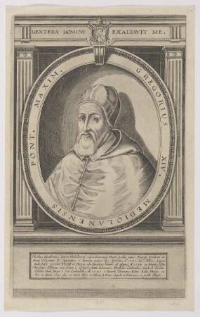 Bildnis Gregorius XIV., Pont. Maxim.