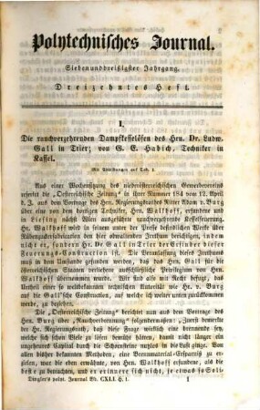 Polytechnisches Journal. 141. 1856