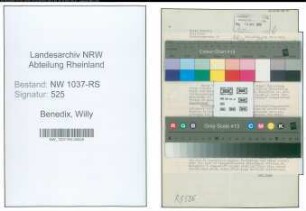 Entnazifizierung Willy Benedix , geb. 14.11.1892 (Polizist)