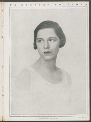 De nuestra sociedad : Señorita Matilde Juarez Celman