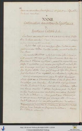 XXXII.-XXXIV. Lettres.