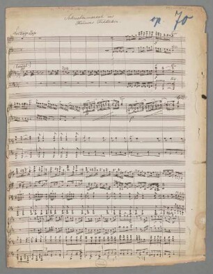 Türmers Töchterlein, Marsch und Soldatenchor - BSB Mus.ms. 4745-22