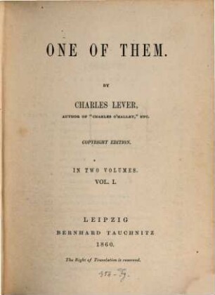 One of them, 1
