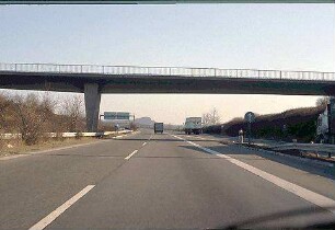 Einfahrt Nebenfahrbahn (Mannheim Richtung Nürnberg)