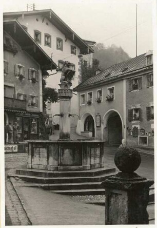 Berchtesgaden. Marktbrunnen