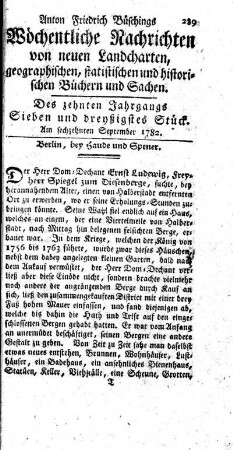 Sieben und dreyßigstes Stück