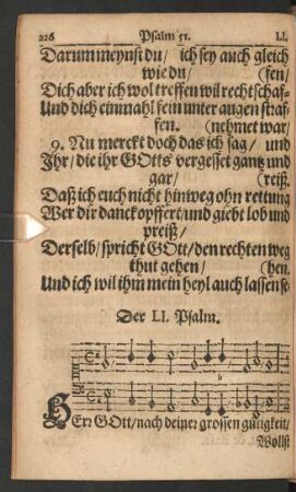 Der LI. - LX. Psalm.