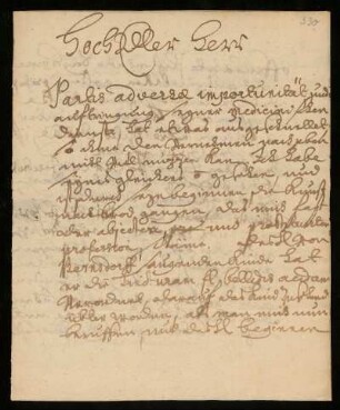 Brief von Unbekannt an Johann Dolaeus