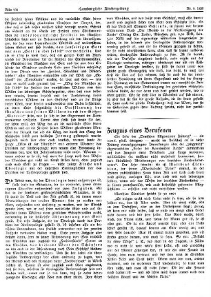 Zeugnis eines Berufenen