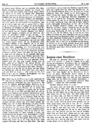 Zeugnis eines Berufenen