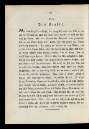 175. Das Unglück.