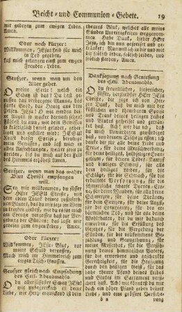 Seufzer, wenn man um den Altar gehet