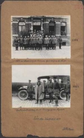 GFM. von Hindenburg im Kreise eines Offiziercorps an der Front