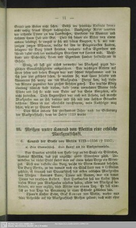 III. Meißen unter Konrad von Wettin eine erbliche Markgrafschaft