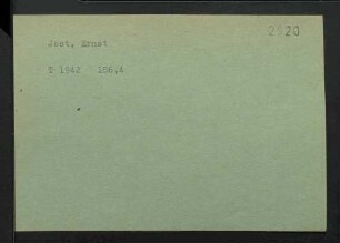 Jost, Ernst