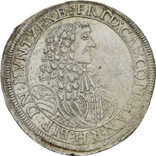 Gulden des Grafen Friedrich Casimir von Hanau-Lichtenberg, um 1671