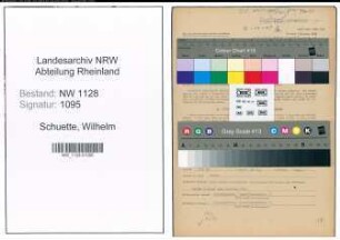Entnazifizierung Wilhelm Schuette , geb. 30.12.1921 (Polizist)