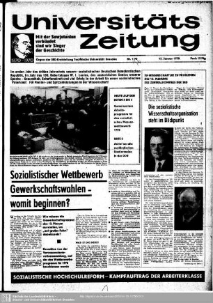 1970: Universitäts-Zeitung