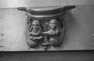 Meermann und Meerjungfrau