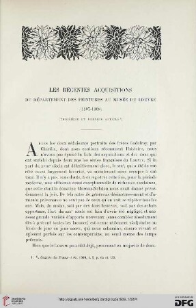 4. Pér. 1.1909: Les récentes acquisitions du département des peintures au Musée du Louvre (1907 - 1908), 3