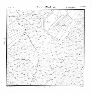 Kartenblatt SO XXXVII 44 Stand 1827