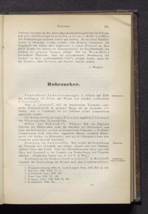 Rohrzucker