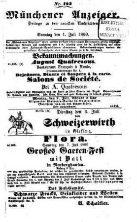 Neueste Nachrichten aus dem Gebiete der Politik. 1860, [a] = Münchener Anzeiger, 7 - 12