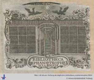 [Provenienz]: Bibliotheca Orphanotrophei Halensis